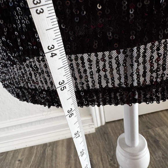 Ieena for Mac Duggal Black Sequin Dress - Picture 6 of 8